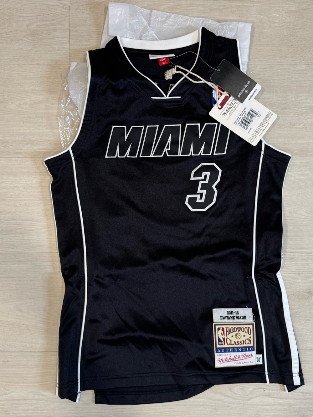 Dwyane Wade Miami Heat 2011-12 Hardwood Classics Authentic Mitchell & Ness sz S